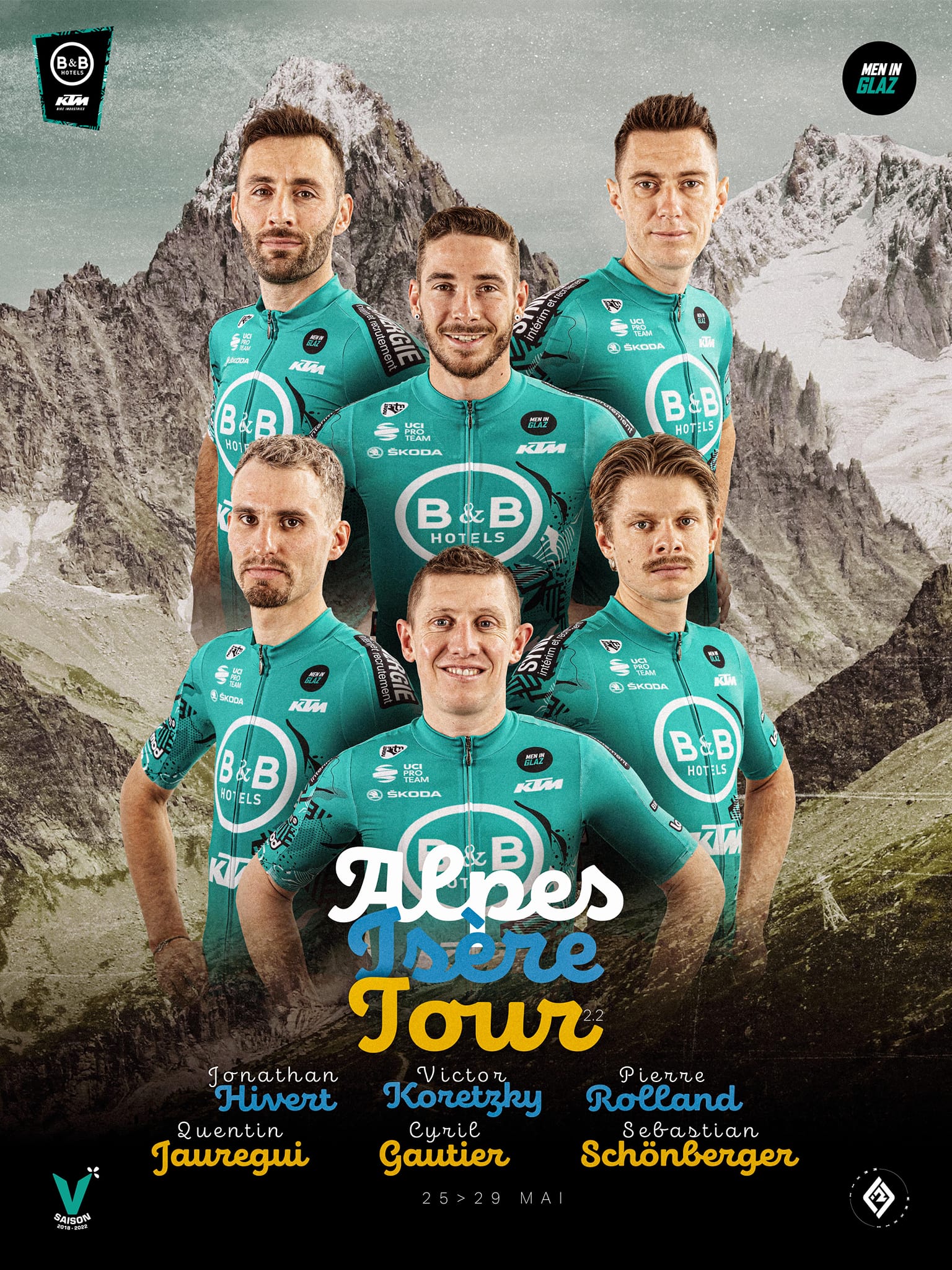 L'équipe pour l'Alpes Isère Tour