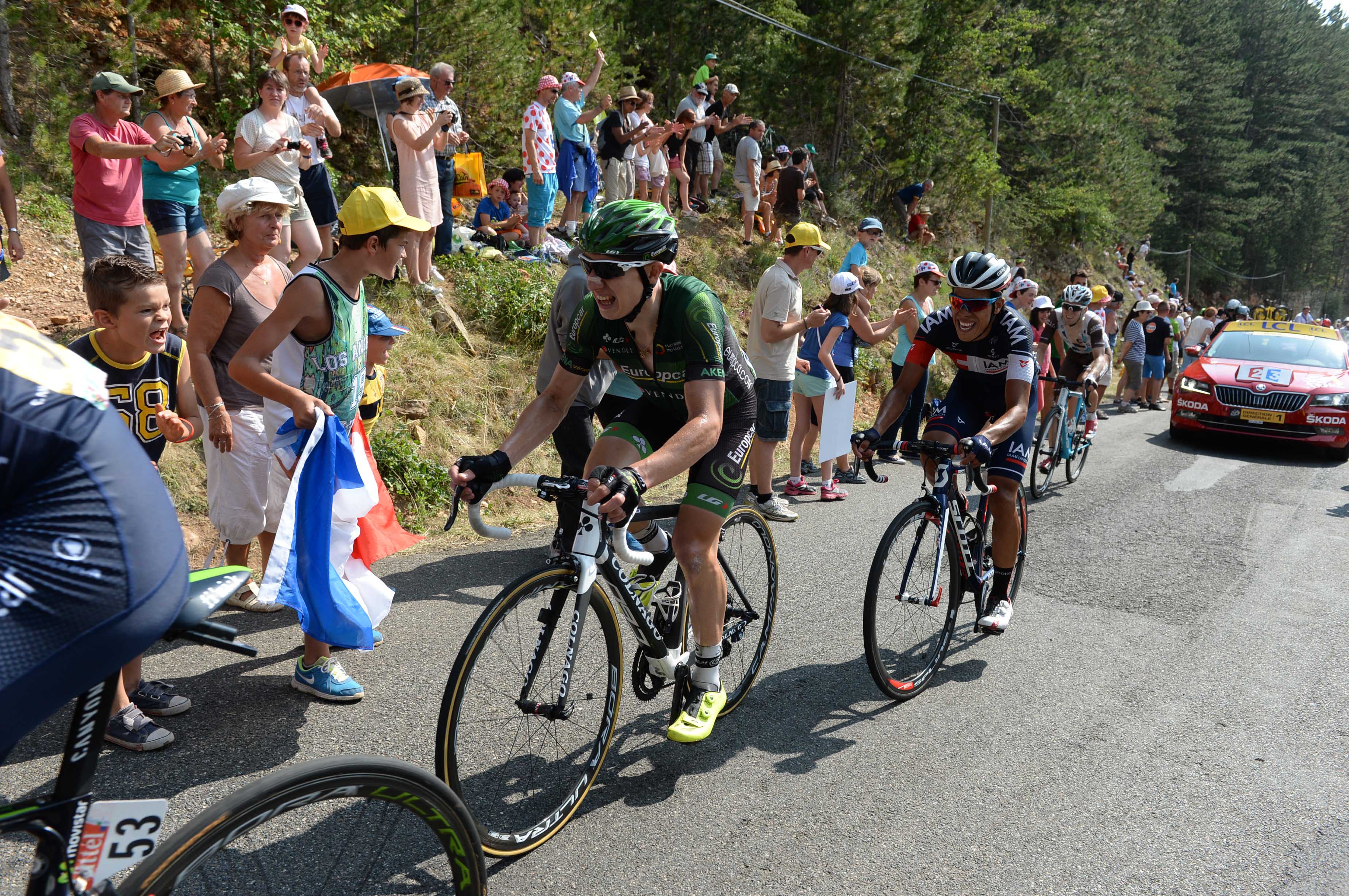 TDF Etape 14 Rodez-Mende Cote de la Croix Neuve Sirotti