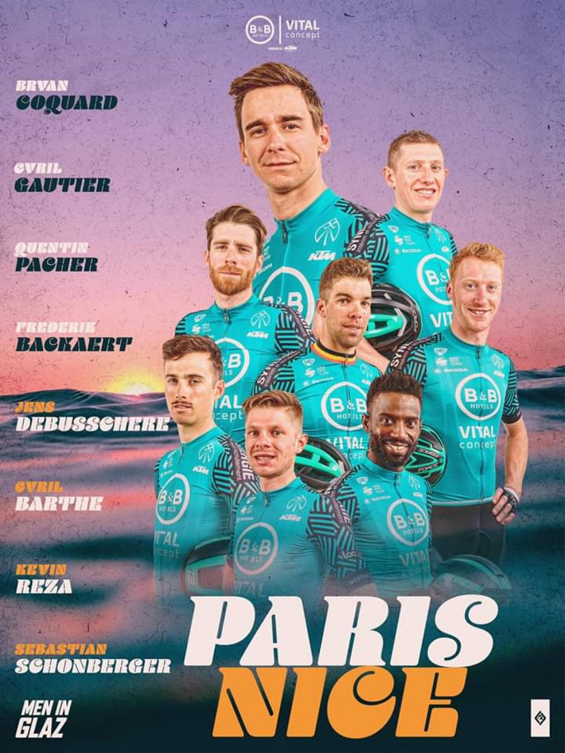 Composition d'équipe pour ParisNice
